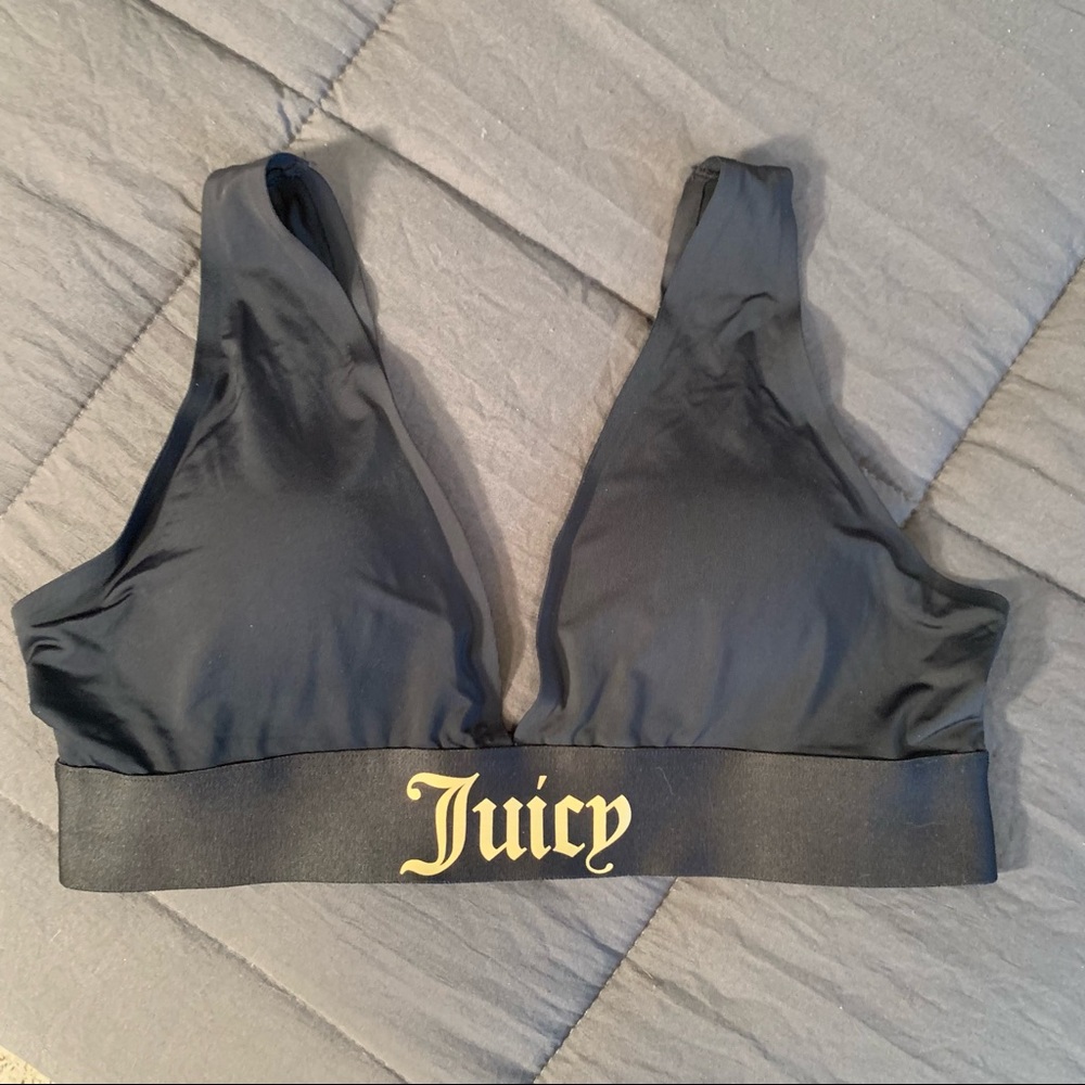 Juicy Couture black sports bra